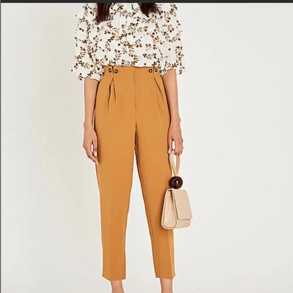 SANDRO BUTTERFLY PRINT RUFFLE BLOUSE - Picture 3 of 9